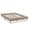 Base tapizada Aura 140x190 cm Beige