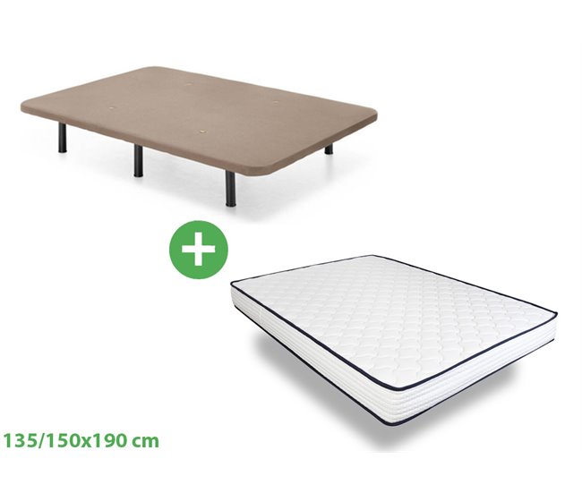 Base tapizada con colchón