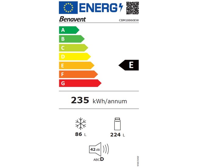 Combi 1,88 metros No Frost blanco BENAVENT CBM18860EW