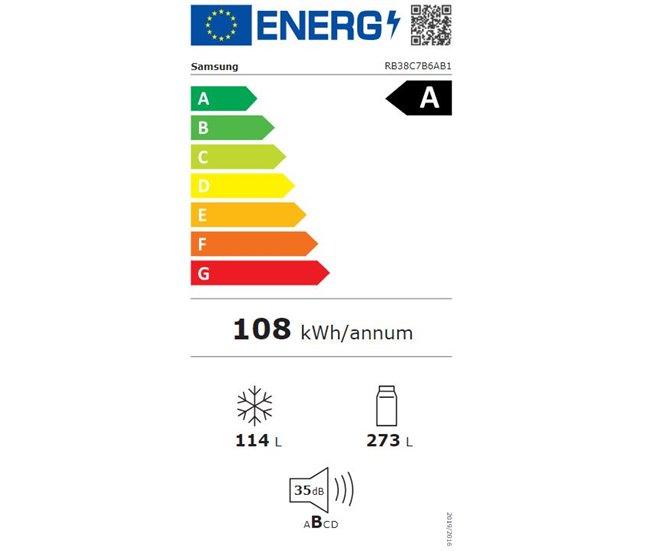 Combi SAMSUNG 2,03 metros 387 litros No Frost