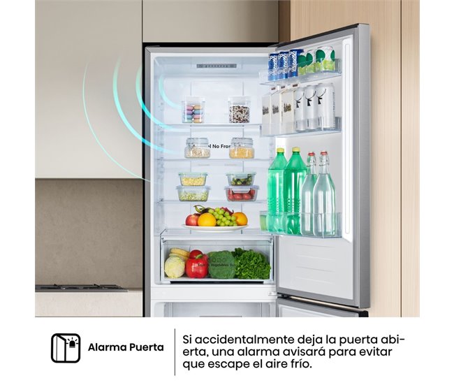 Frigorífico combi Hisense RB390N4ACE No Frost 304L E inox 186 cm