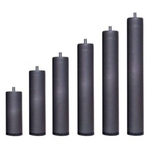 Pack 4 Patas para somier o Base tapizada cilindricas Medidas Especiales Metal