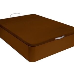 PACK DE CANAPÉ DE MADERA CEREZO + COLCHÓN VISCOELÁSTICO