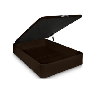 Pack de Canapé Madera | Color Wengue 34cm alto| + Colchón Viscoelásticos | 135X190 cm