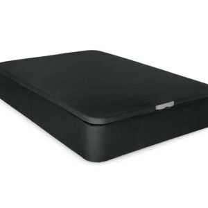 Pack de Canapé Polipiel | Color Negro 35cm alto | + Colchón Viscoelásticos | 150X190 cm