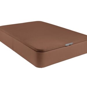 PACK DE CANAPÉ POLIPIEL MARRÓN + COLCHÓN VISCOELÁSTICO
