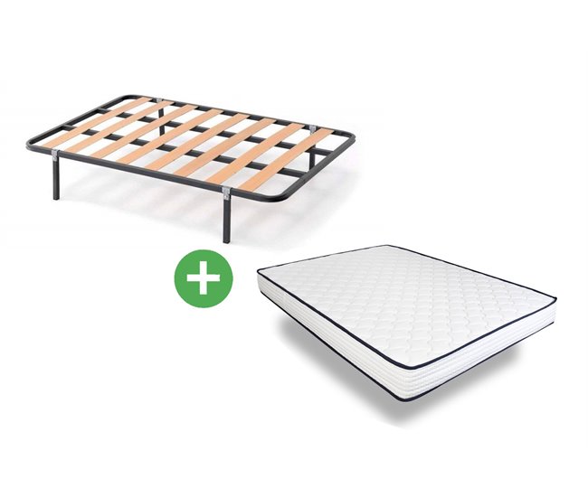 Somier de laminas con colchón